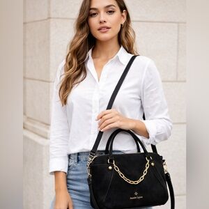 ✨Nanette Lepore Black Satchel Crossbody Bag
